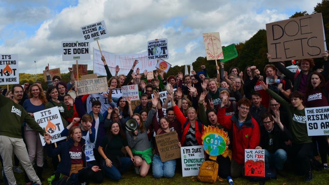 DWARS tijdens de klimaatmars