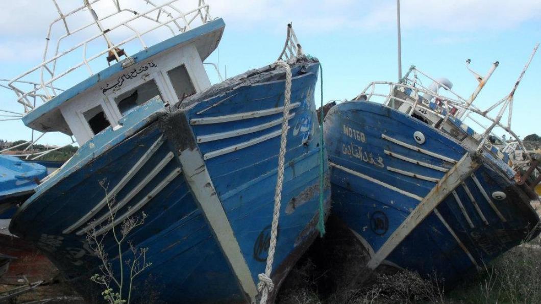 Botenkerkhof op Lampedusa Botenkerkhof op Lampedusa